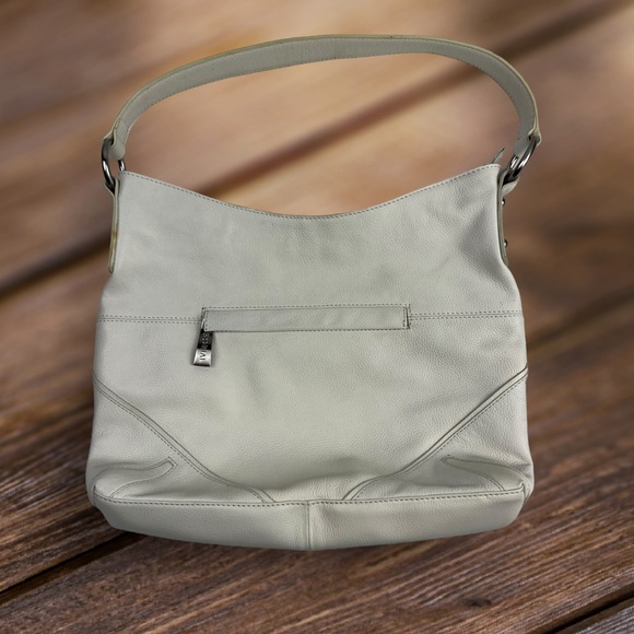 Sorial Leather White Hobo Bag - Picture 2 of 16